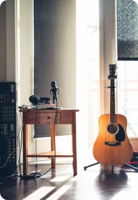 Interior design with minimalist aesthetic